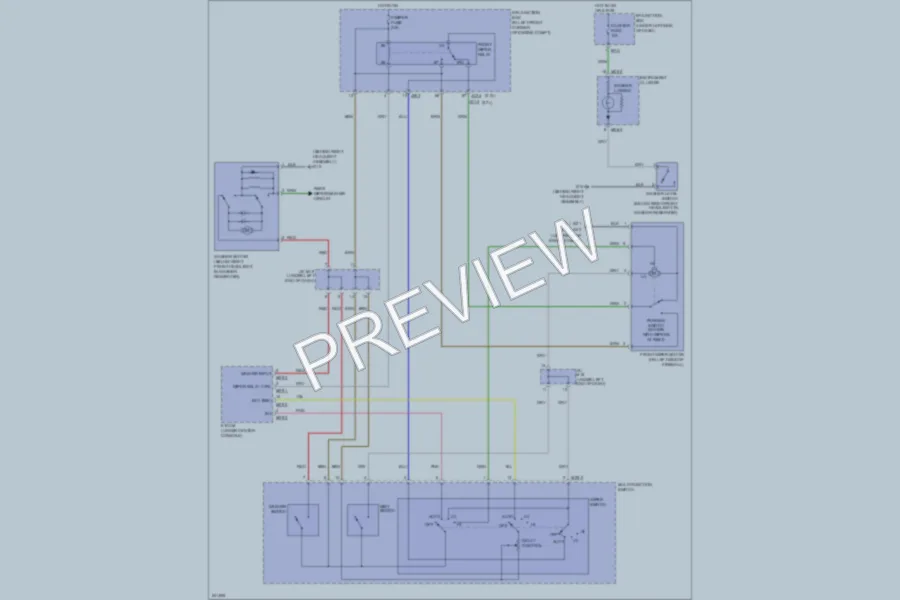 2006 Kia Sportage Wiper Washer wiring diagram preview