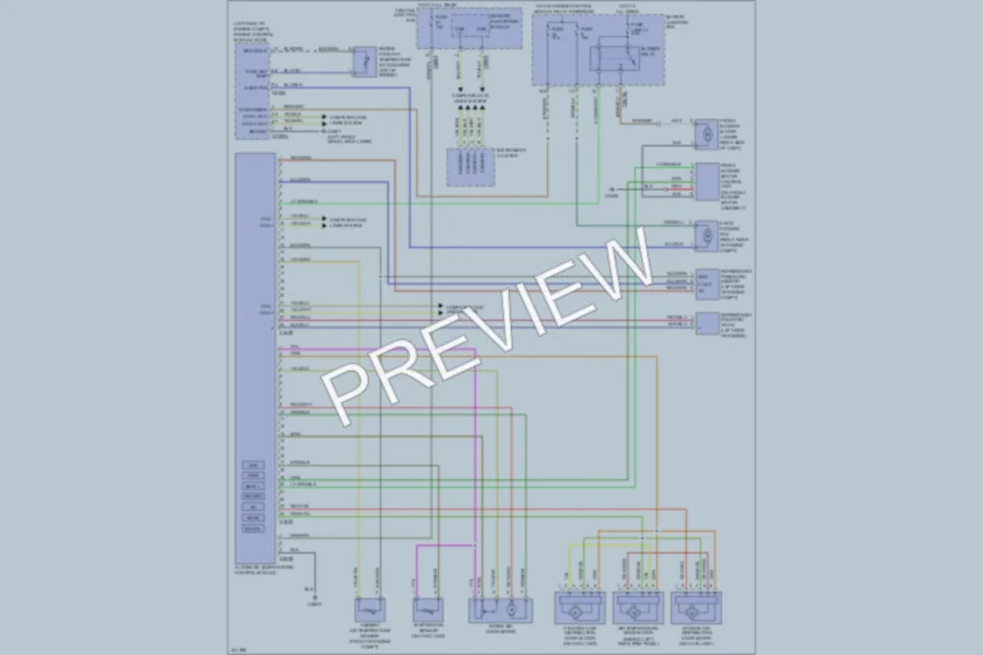 2006 LandRover LR3 Air Conditioning wiring diagram preview