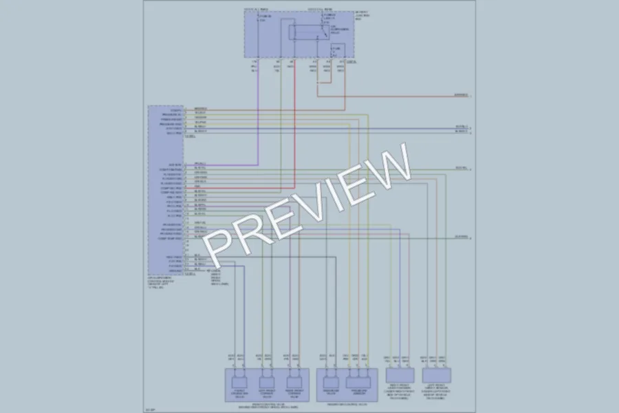 2006 LandRover LR3 Electronic Suspension wiring diagram preview