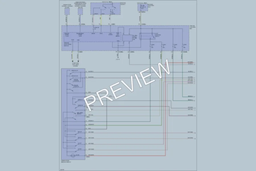 2006 LandRover LR3 Power Windows wiring diagram preview