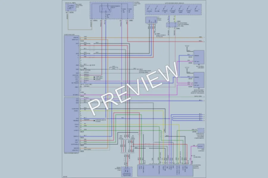 2006 LandRover LR3 Radio wiring diagram preview