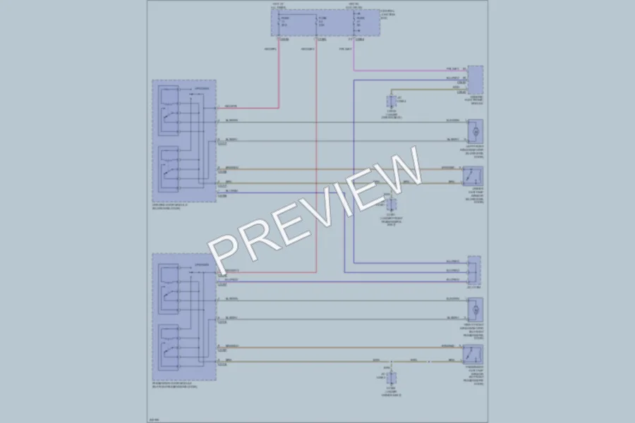 2006 LandRover RangeRover Power Windows wiring diagram preview