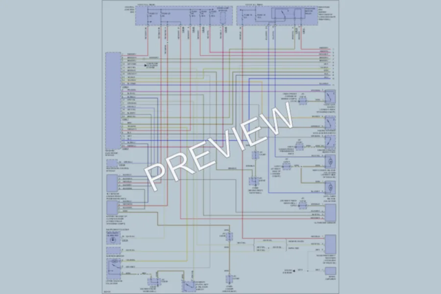 2006 LandRover RangeRover Trunk Tailgate Fuel Door wiring diagram preview