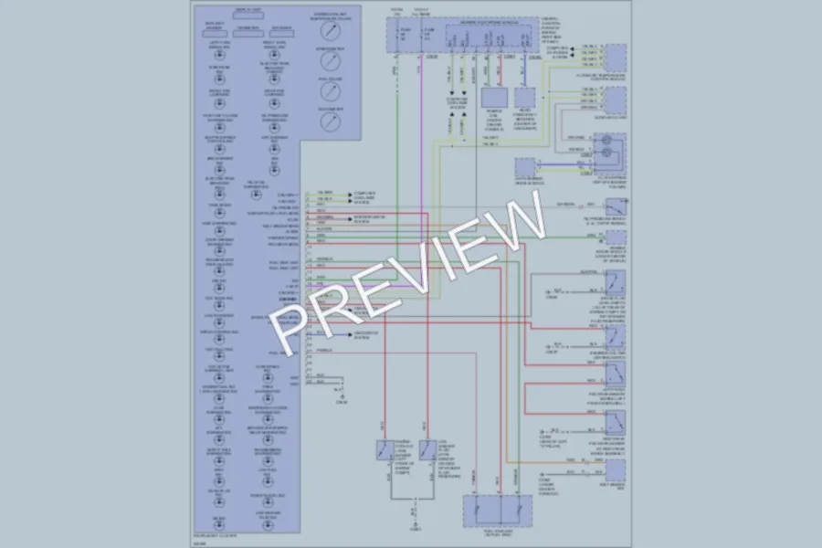 2006 LandRover RangeRoverSport Instrument Cluster wiring diagram preview