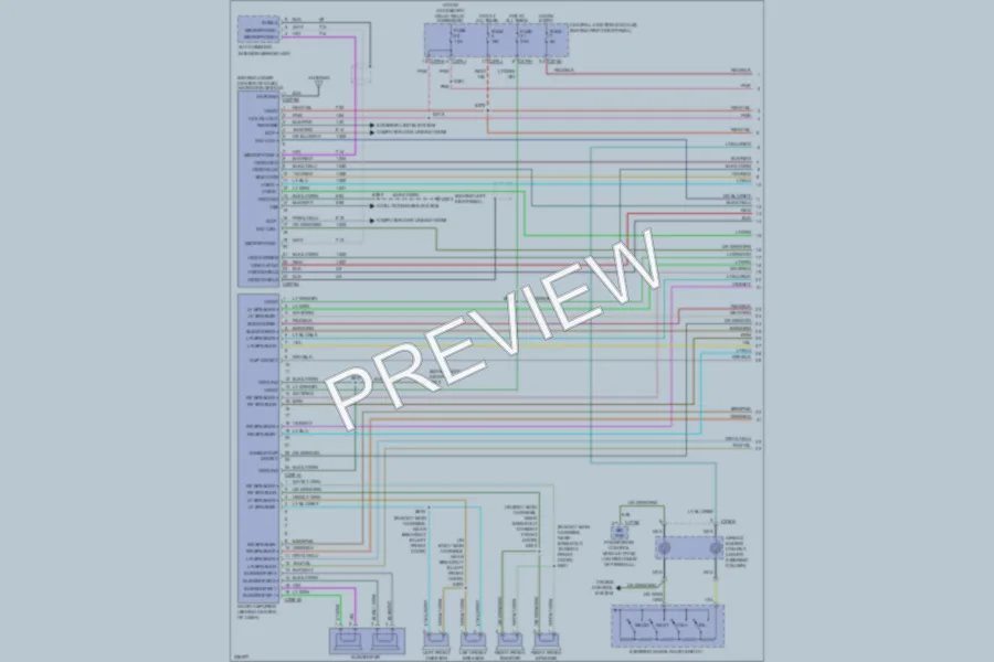 2006 Lincoln Navigator Radio wiring diagram preview