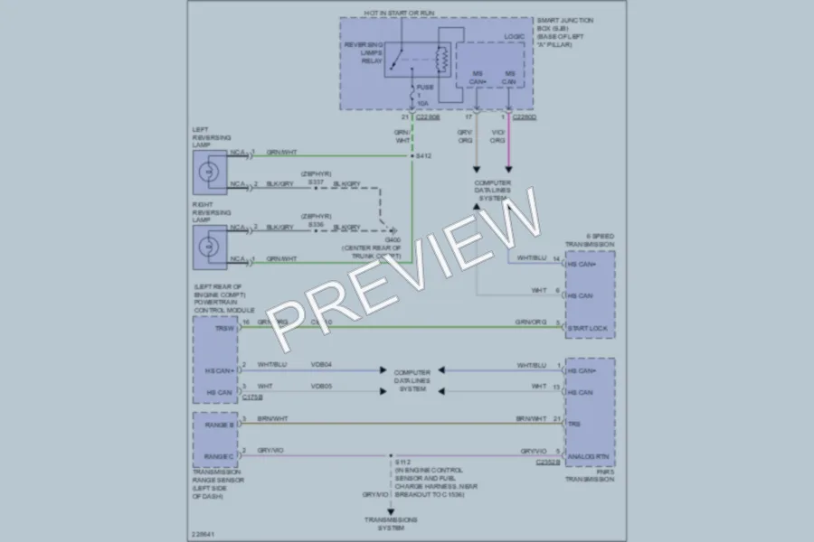 2006 Lincoln Zephyr Exterior Lights wiring diagram preview