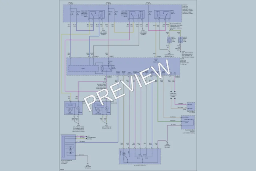 2006 Lincoln Zephyr Headlights wiring diagram preview