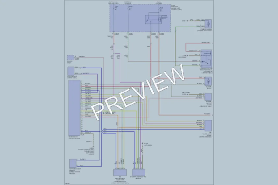 2006 MINI Cooper Air Conditioning wiring diagram preview