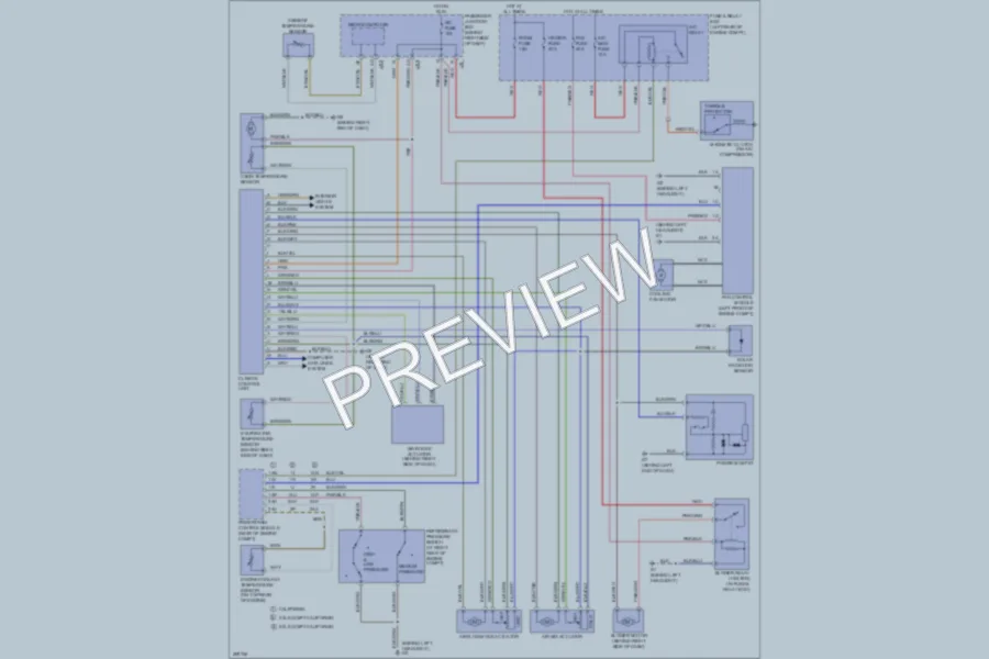2006 Mazda 3 Air Conditioning wiring diagram preview