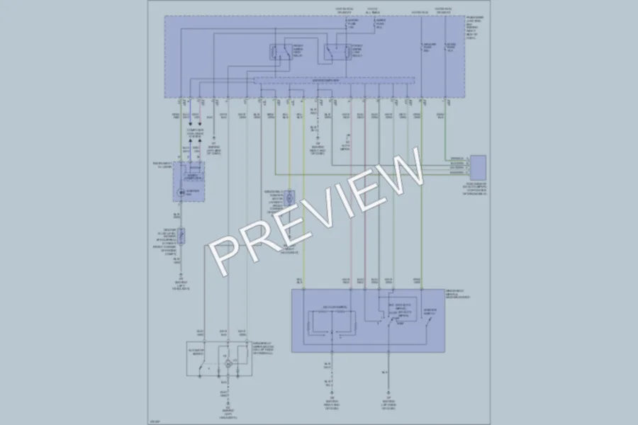 2006 Mazda 3 Wiper Washer wiring diagram preview