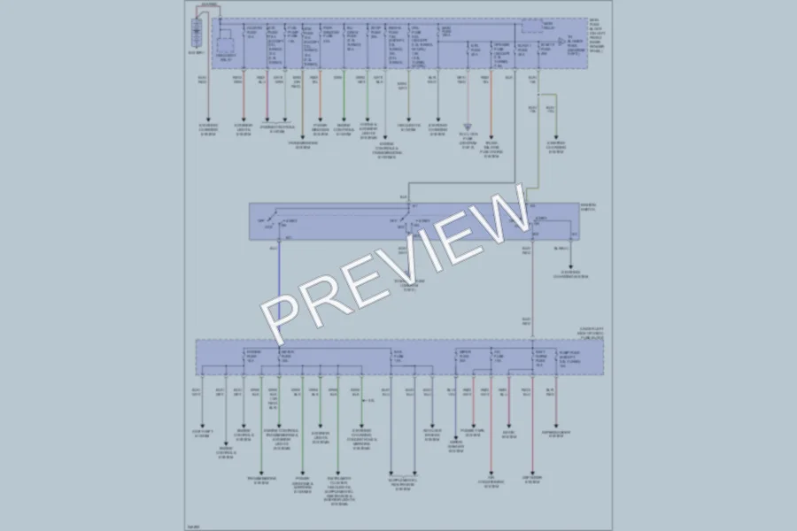 2006 Mazda 6 Power Distribution wiring diagram preview
