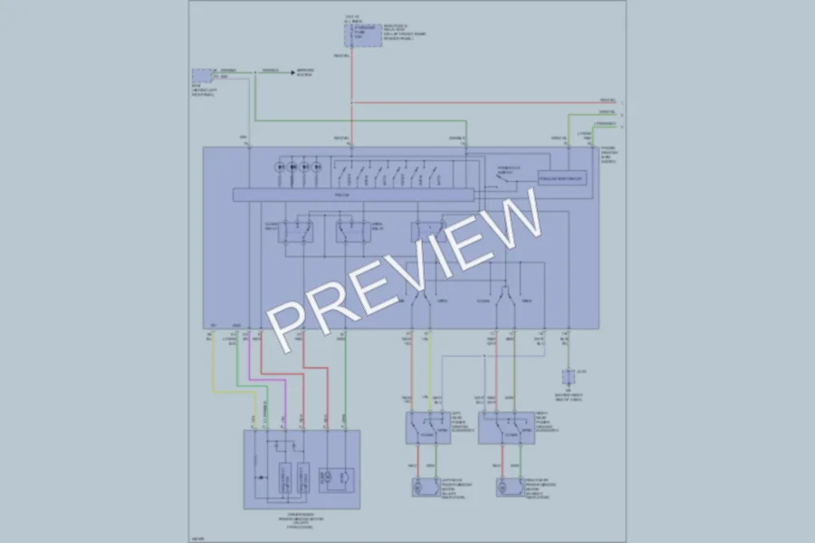 2006 Mazda 6 Power Windows wiring diagram preview
