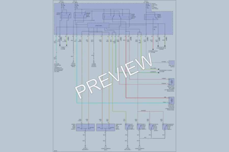 2006 Mazda B4000 Power Door Locks wiring diagram preview