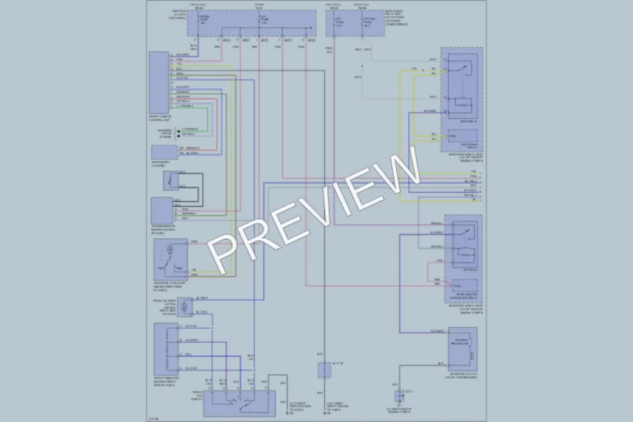 2006 Mazda MPV Air Conditioning wiring diagram preview