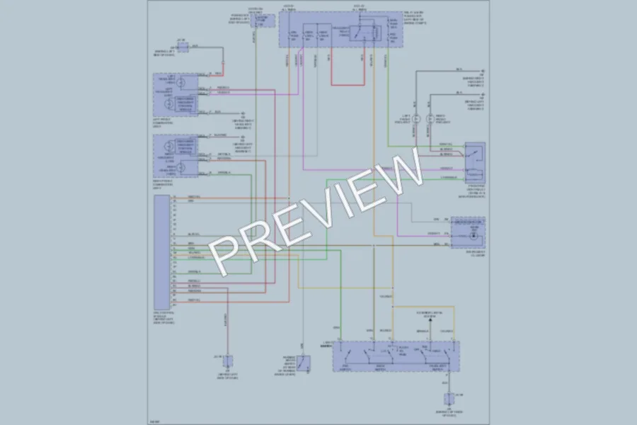 2006 Mazda MX5Miata Headlights wiring diagram preview