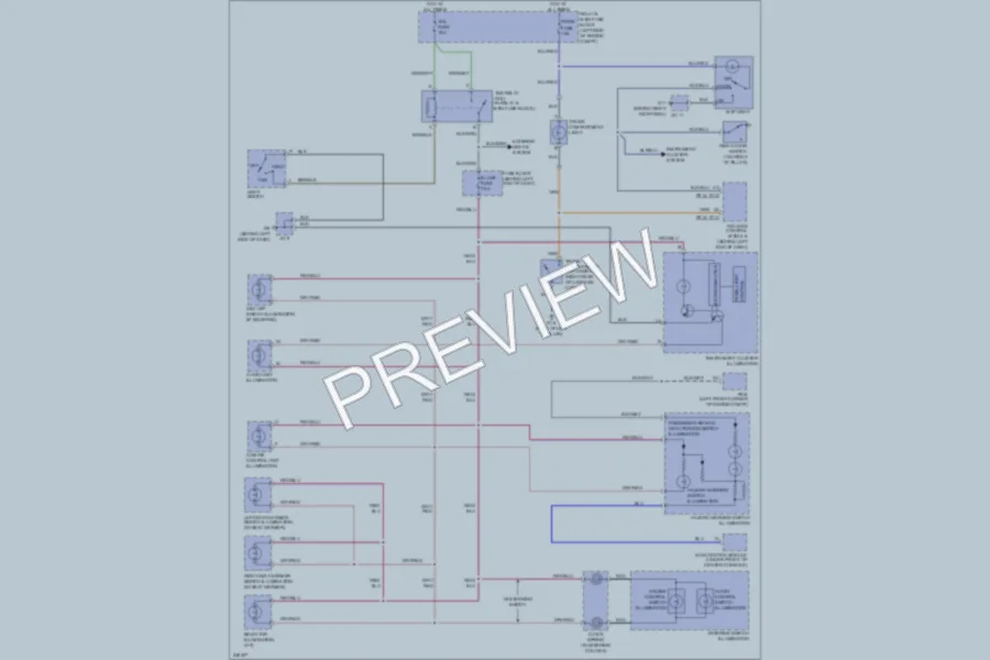 2006 Mazda MX5Miata Interior Lights wiring diagram preview