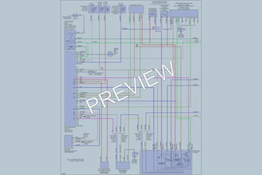 2006 Mazda MX5Miata Power Door Locks wiring diagram preview