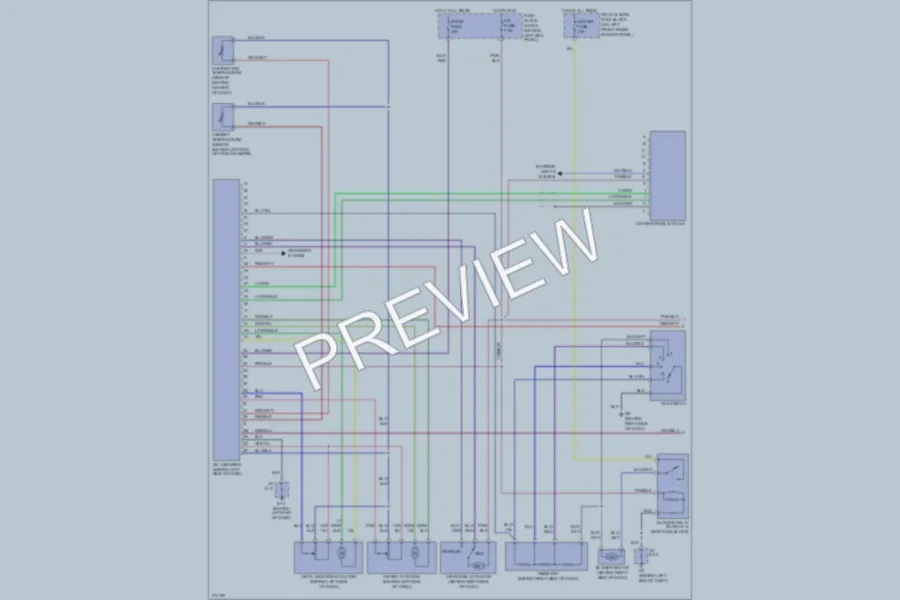 2006 Mazda RX8 Air Conditioning wiring diagram preview