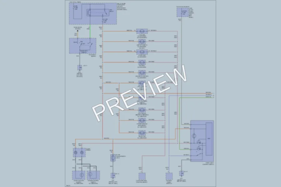 2006 Mazda RX8 Interior Lights wiring diagram preview