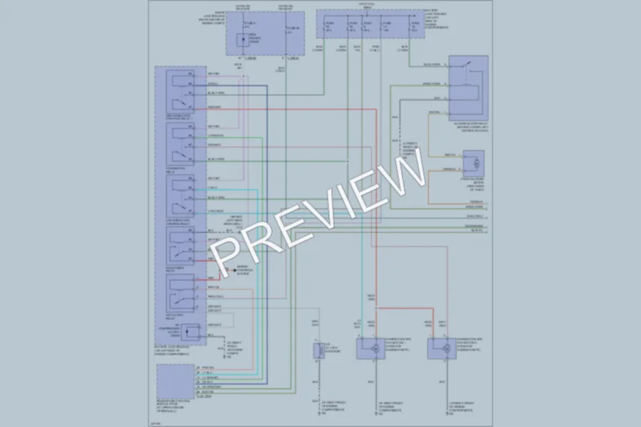 2006 Mazda Tribute Air Conditioning wiring diagram preview