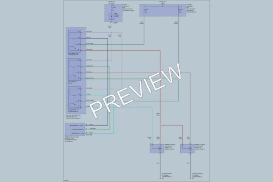 2006 Mazda Tribute Cooling Fan wiring diagram preview