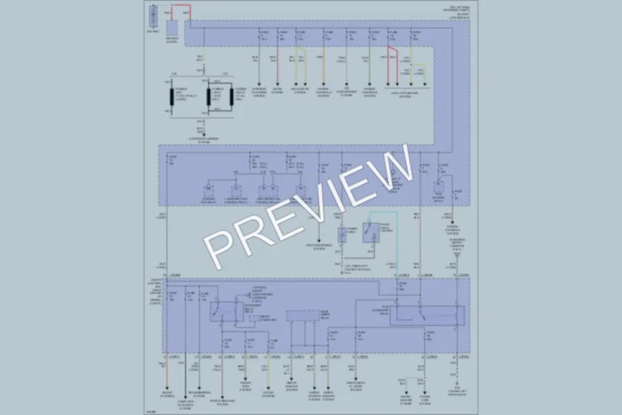 2006 Mazda Tribute Power Distribution wiring diagram preview