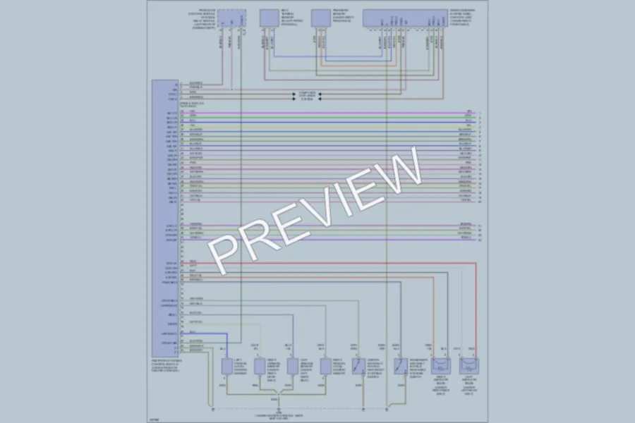 2006 MercedesBenz C280 Supplemental Restraints wiring diagram preview