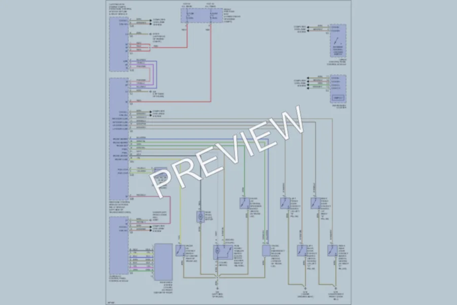 2006 MercedesBenz C350 Power Door Locks wiring diagram preview