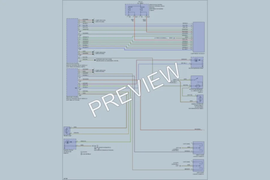 2006 MercedesBenz CLK350 Interior Lights wiring diagram preview