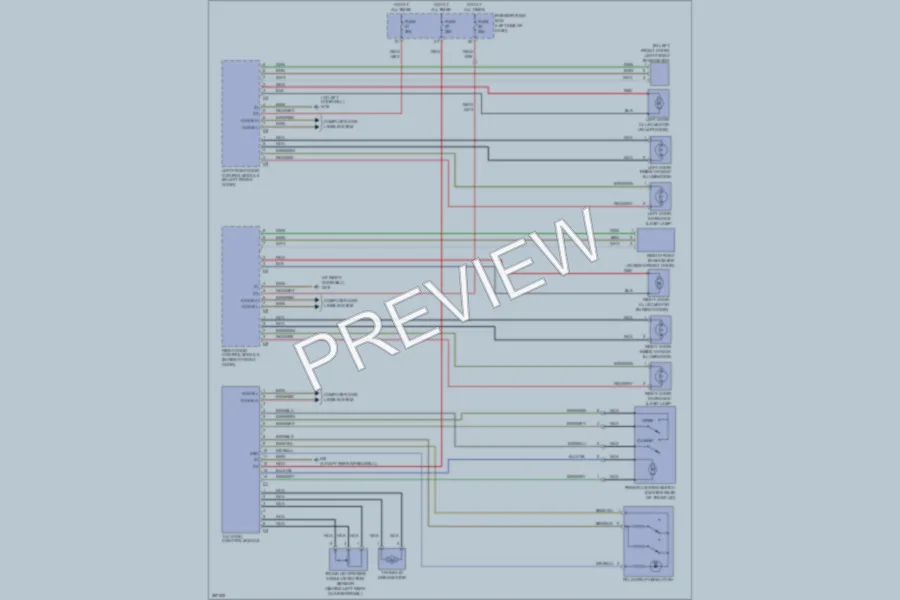 2006 MercedesBenz CLK350 Power Door Locks wiring diagram preview