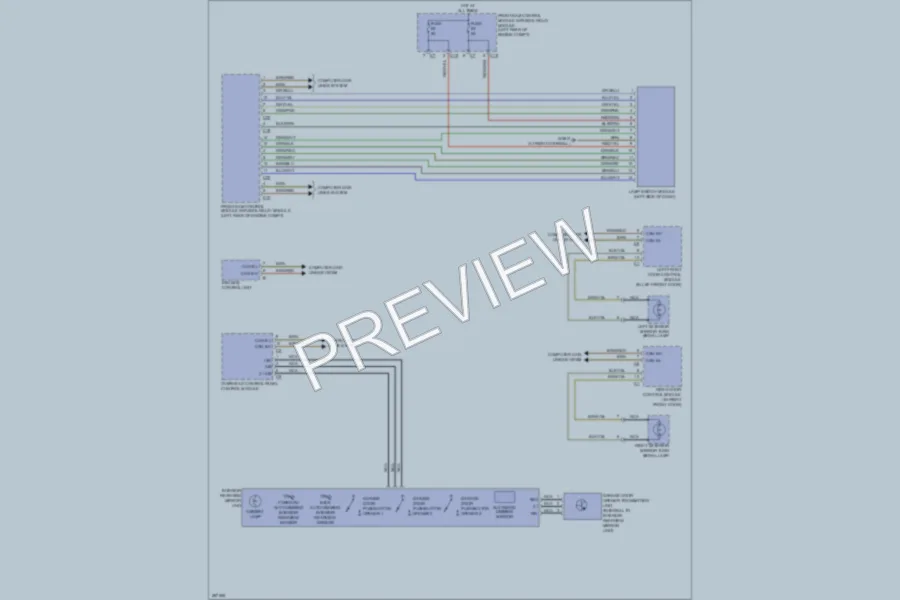 2006 MercedesBenz CLK350 Power Mirrors wiring diagram preview