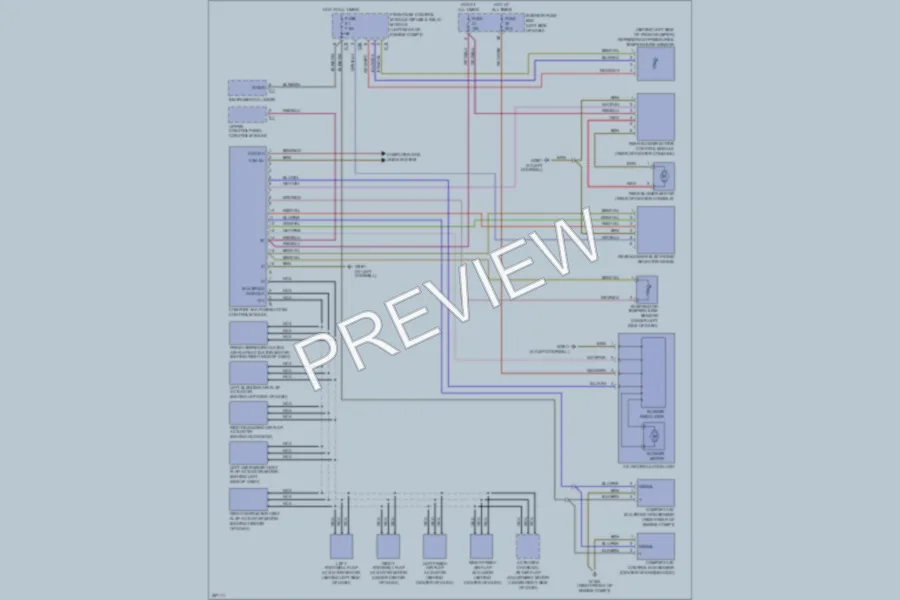 2006 MercedesBenz CLK500 Air Conditioning wiring diagram preview