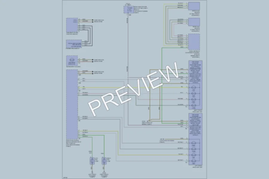 2006 MercedesBenz CLK500 Headlights wiring diagram preview