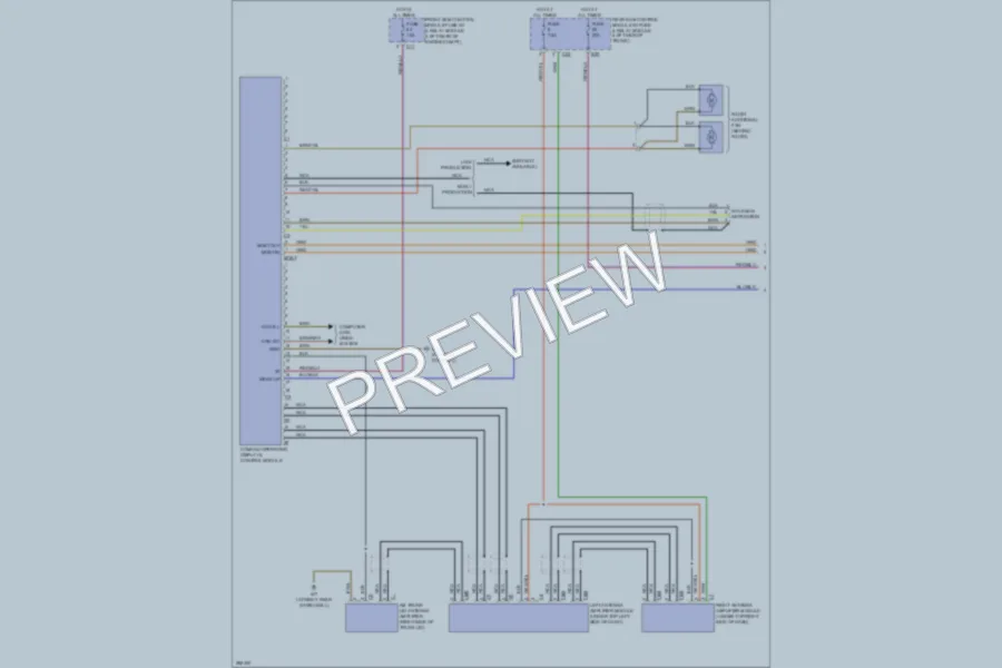 2006 MercedesBenz CLK500 Navigation wiring diagram preview