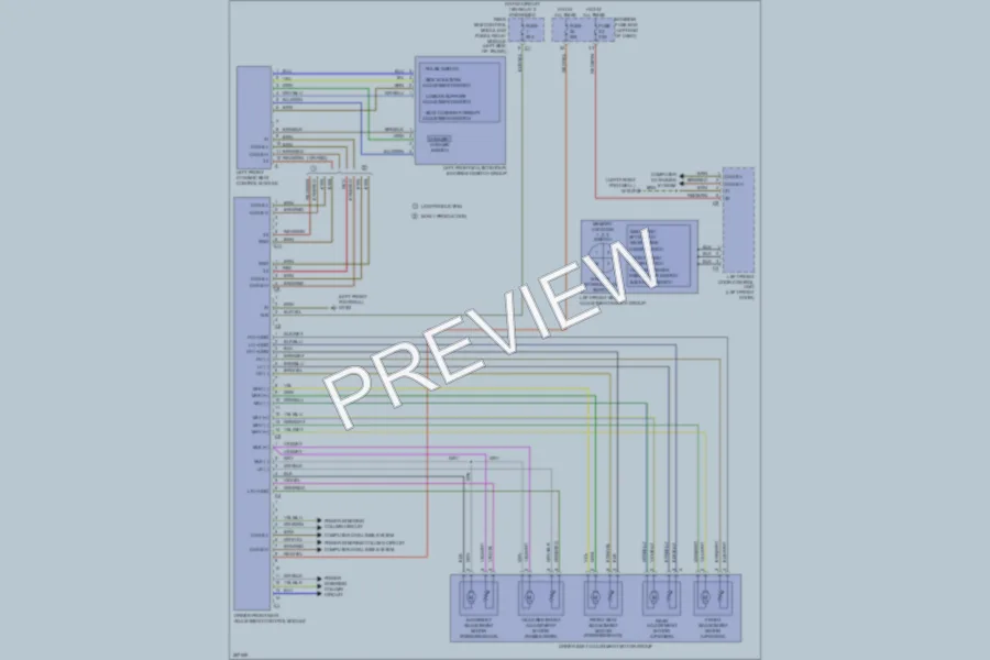 2006 MercedesBenz CLS500 Memory Systems wiring diagram preview