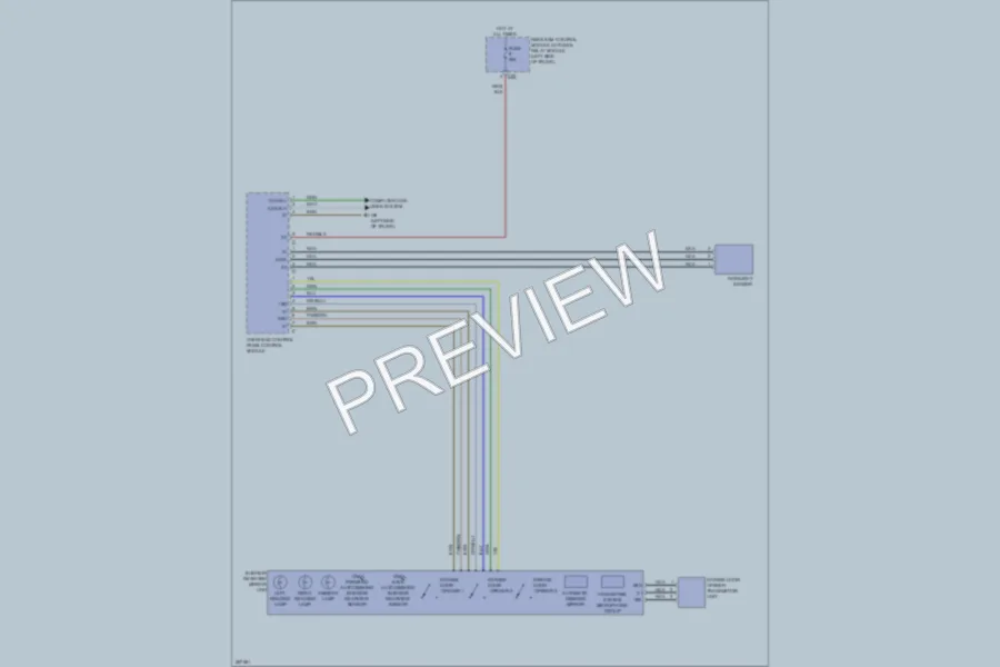 2006 MercedesBenz CLS500 Power Mirrors wiring diagram preview