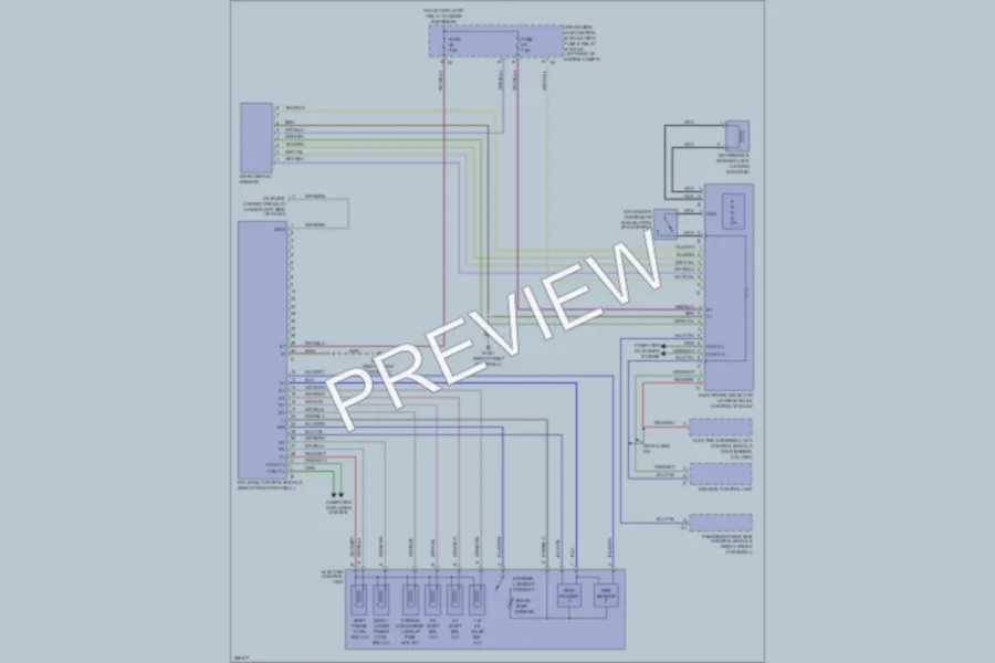 2006 MercedesBenz CLS500 Transmission wiring diagram preview
