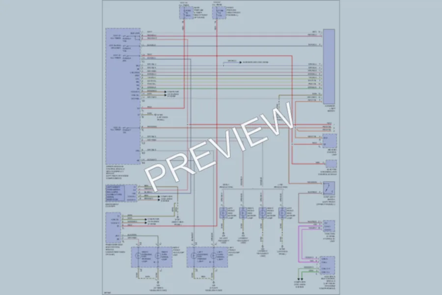 2006 MercedesBenz E320CDI Exterior Lights wiring diagram preview