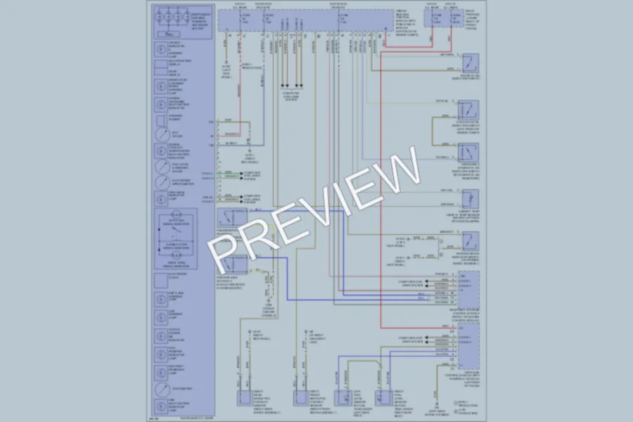 2006 MercedesBenz E320CDI Warning Systems wiring diagram preview