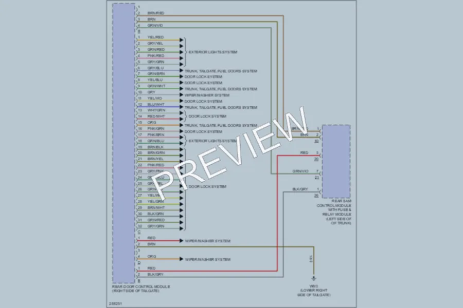 2006 MercedesBenz E350 Body Control Modules wiring diagram preview