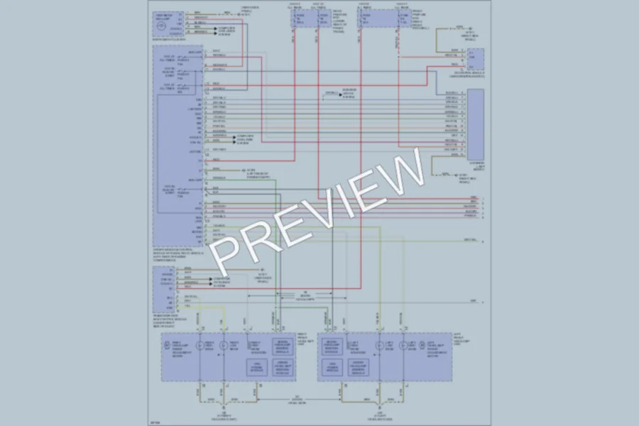 2006 MercedesBenz E350 Headlights wiring diagram preview