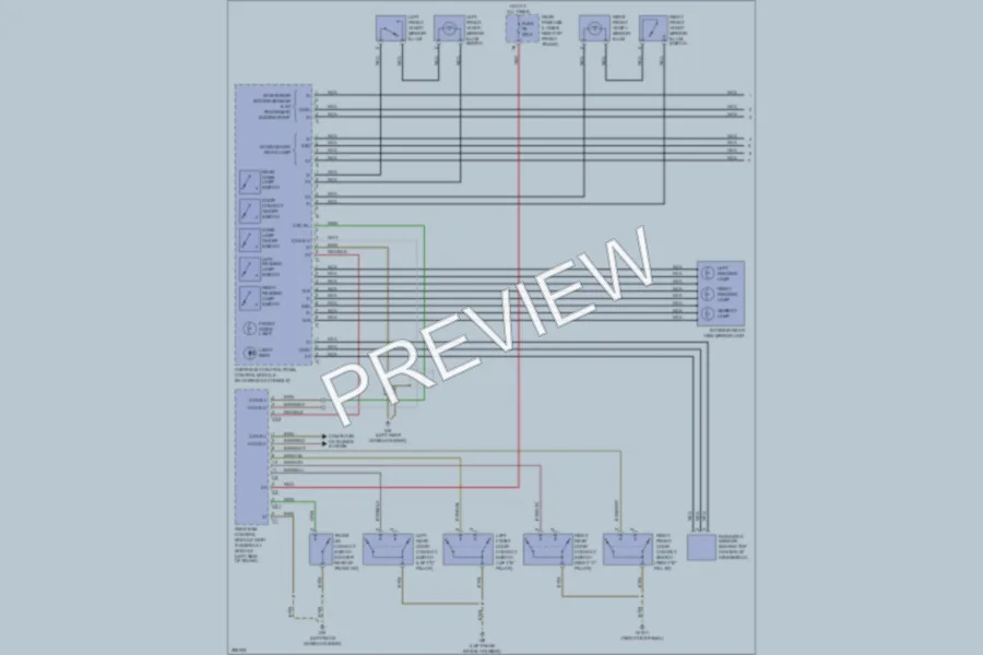 2006 MercedesBenz E350 Interior Lights wiring diagram preview