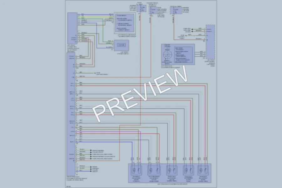 2006 MercedesBenz E350 Memory Systems wiring diagram preview