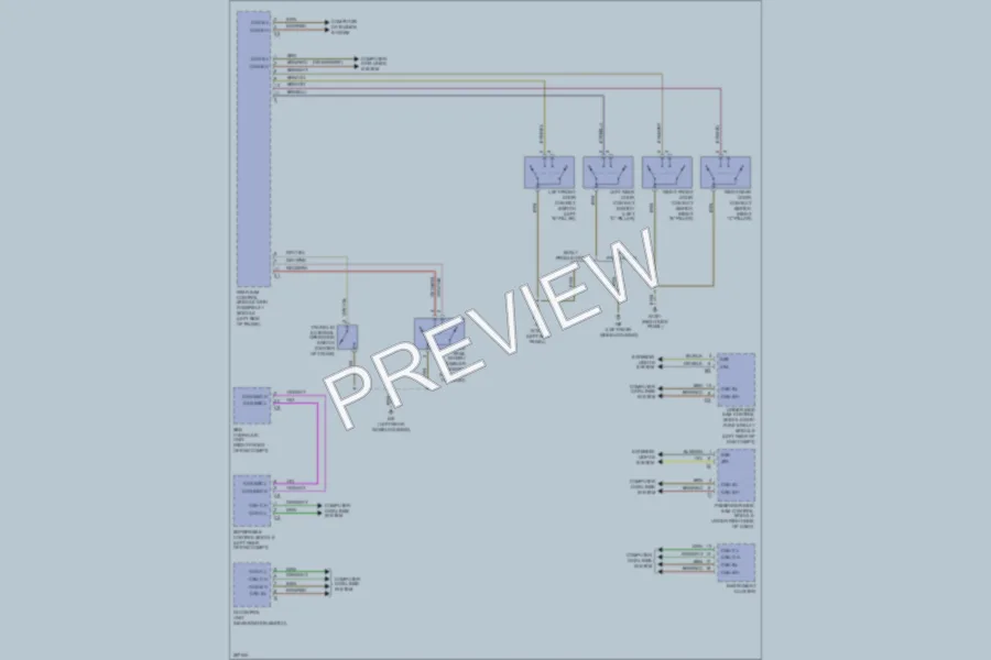 2006 MercedesBenz E350 Power Door Locks wiring diagram preview