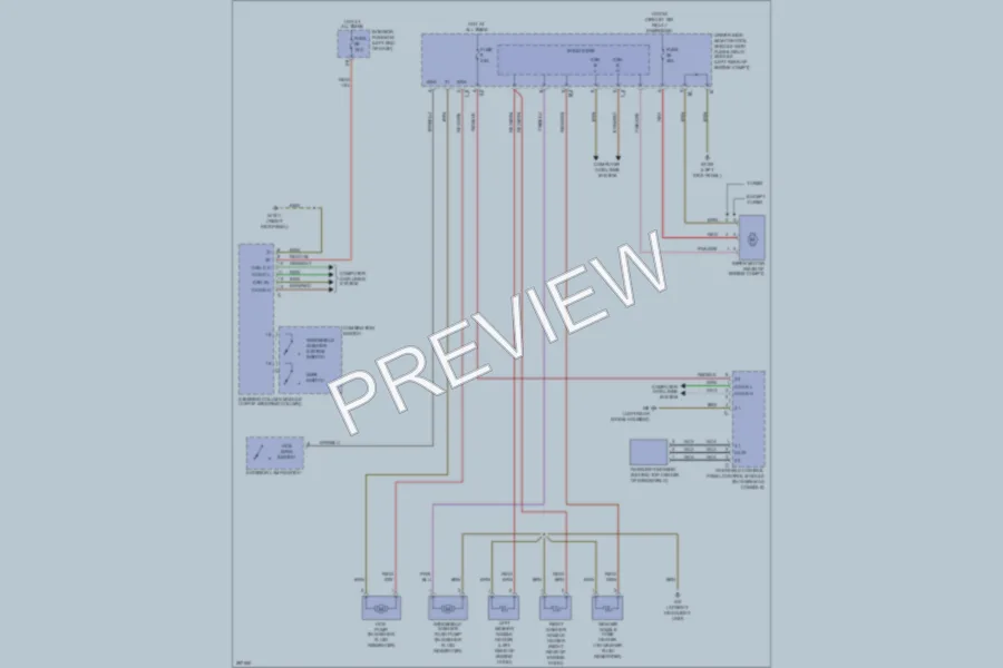 2006 MercedesBenz E350 Wiper Washer wiring diagram preview