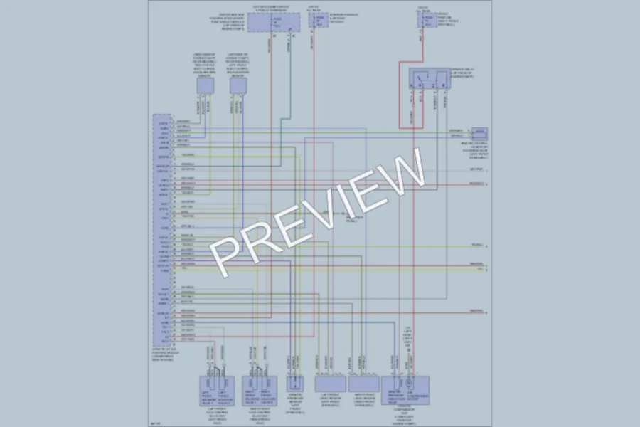2006 MercedesBenz E500 Electronic Suspension wiring diagram preview