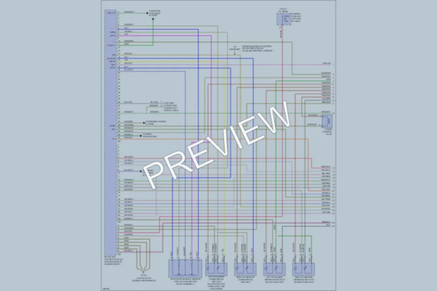 2006 MercedesBenz E500 Engine Performance wiring diagram preview