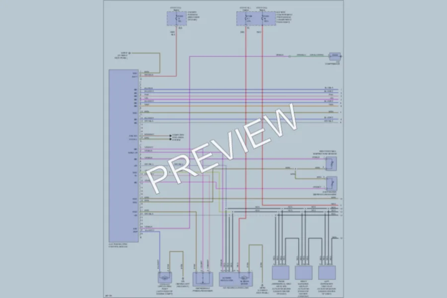 2006 MercedesBenz ML500 Air Conditioning wiring diagram preview