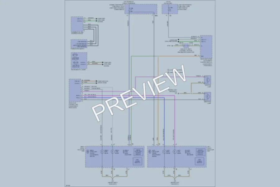 2006 MercedesBenz ML500 Headlights wiring diagram preview