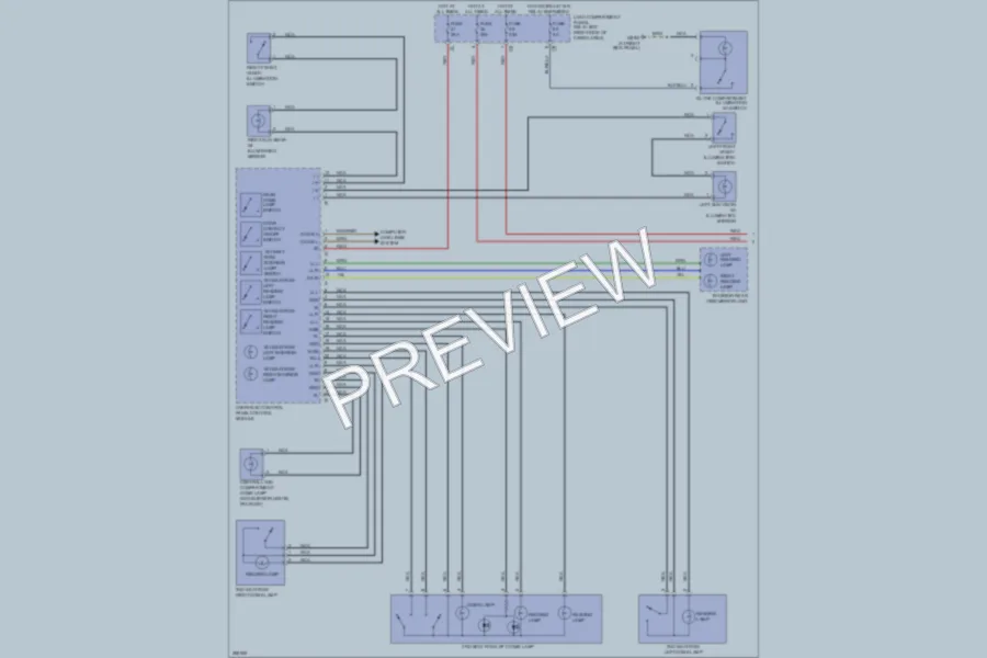 2006 MercedesBenz ML500 Interior Lights wiring diagram preview